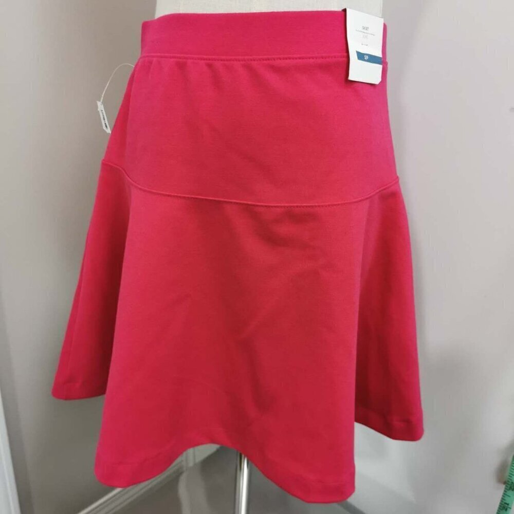Old Navy Rose Red Mini Skater Skirt S NWT
